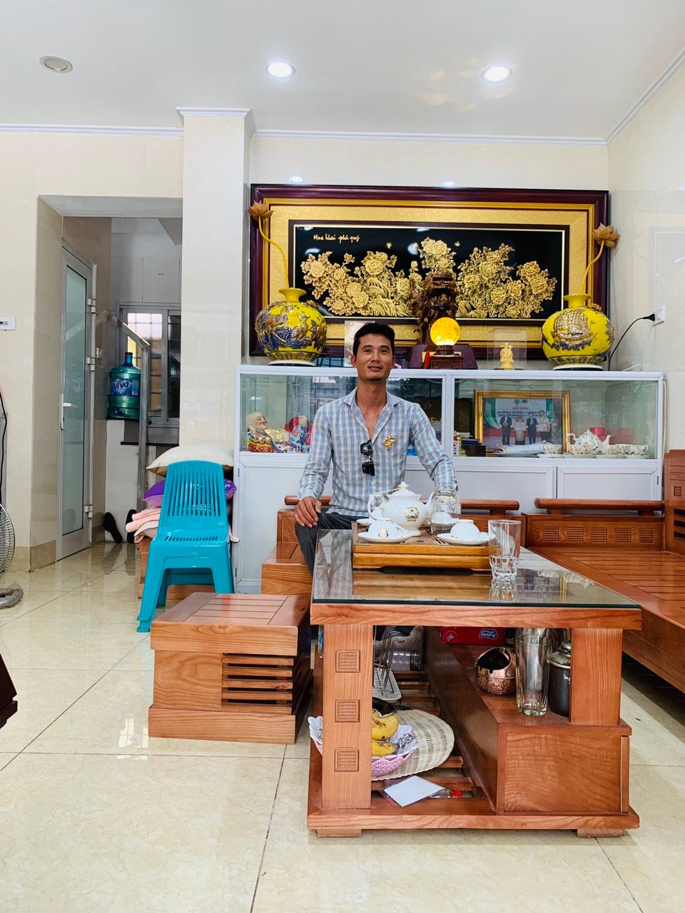 Tranh Hoa khai phú quý 56 x 76