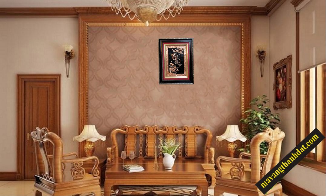 Chữ tâm thư pháp 75 x 108