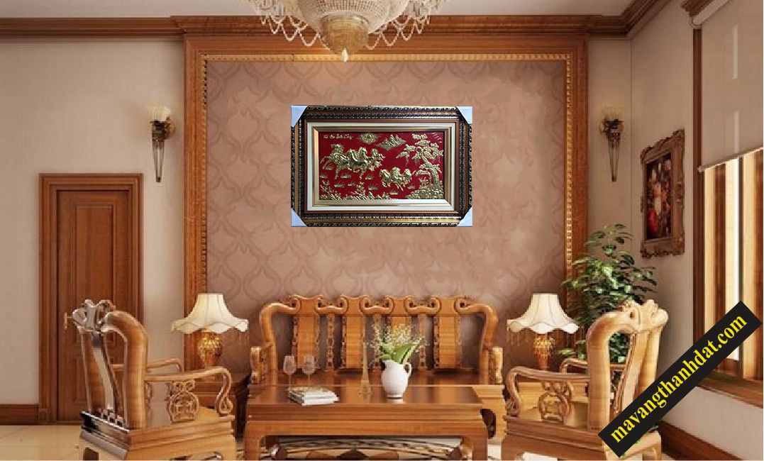 Tranh đồng Mã đáo thành công 80 x 120