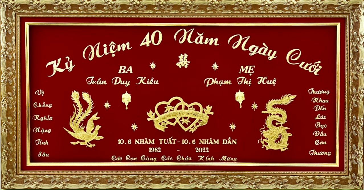KỶ NIỆM 40 NĂM NGÀY CƯỚI - ĐÁM CƯỚI HỒNG NGỌC