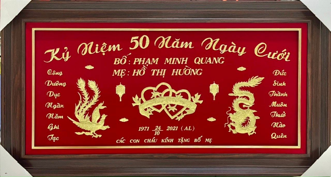  KỶ NIỆM 50 NĂM NGÀY CƯỚI - ĐÁM CƯỚI VÀNG 