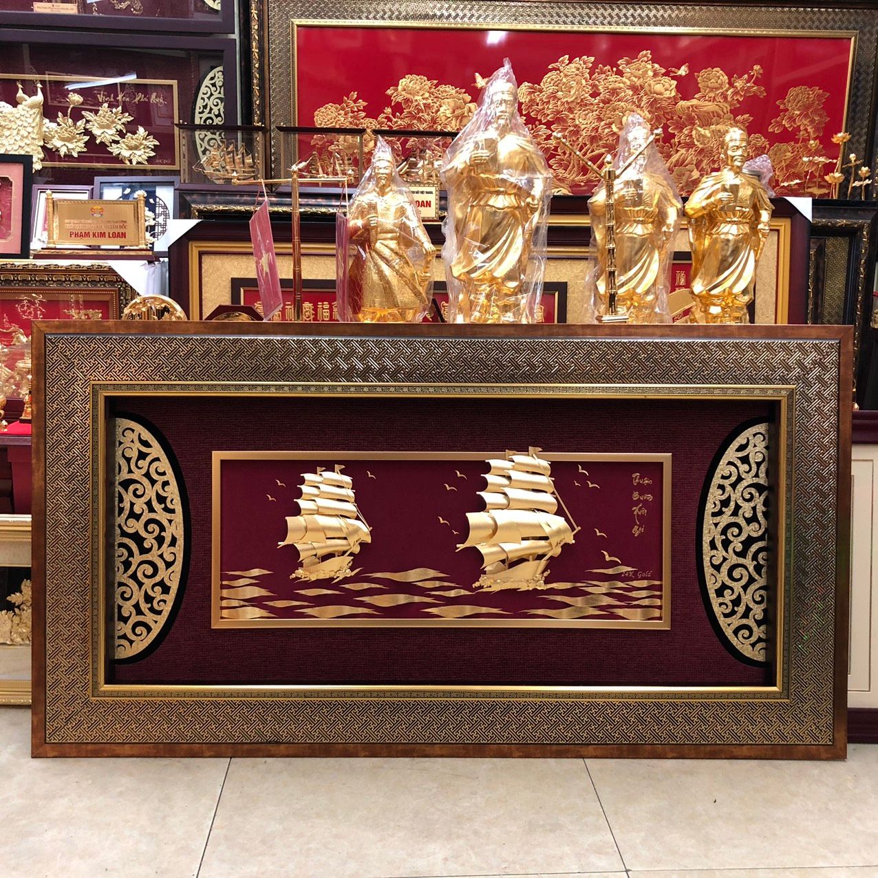 Tranh Mã Đáo Thành Công Mạ Vàng 24K - 76142
