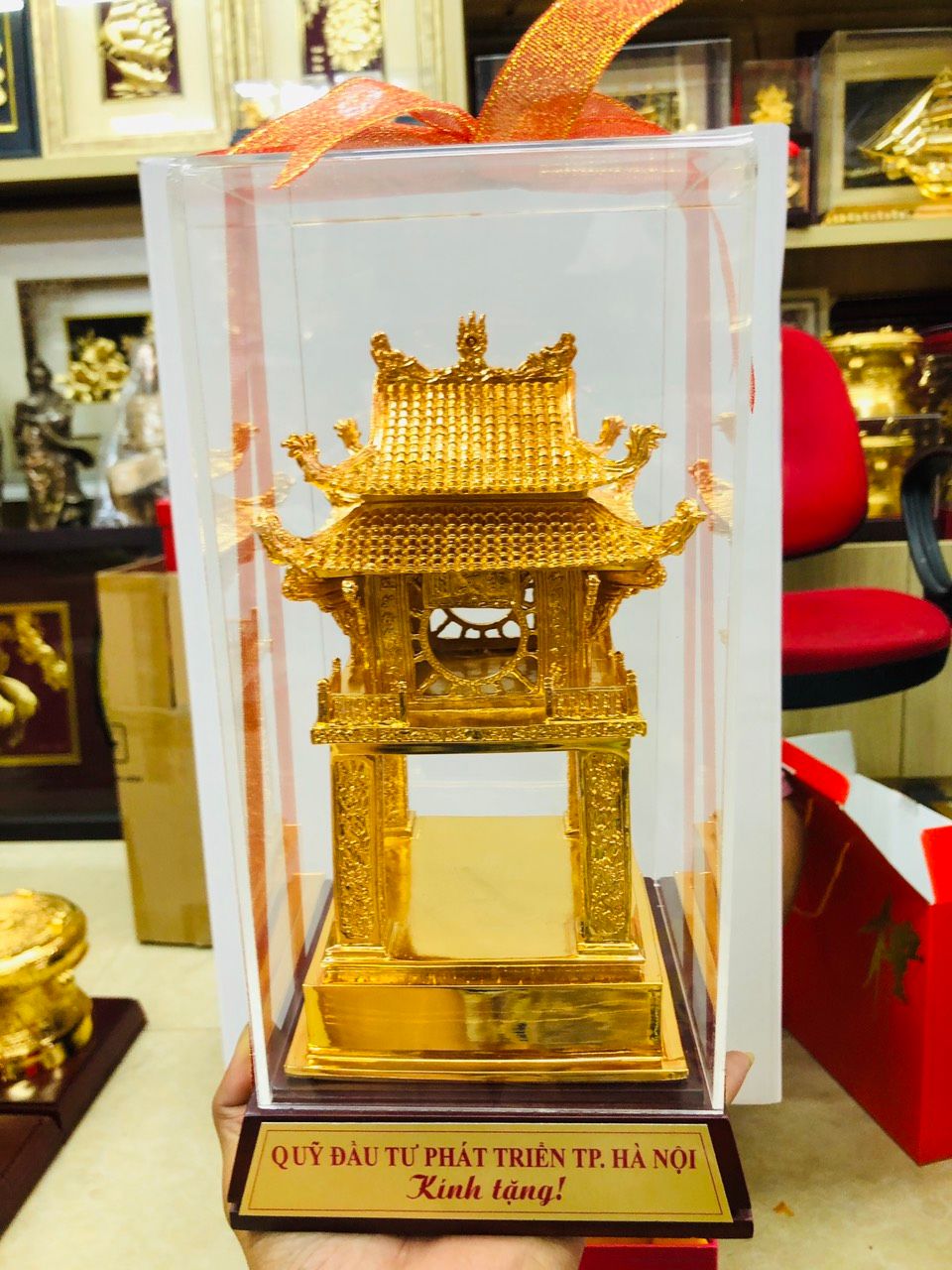 Mô Hình Khuê Văn Các cao 31cm