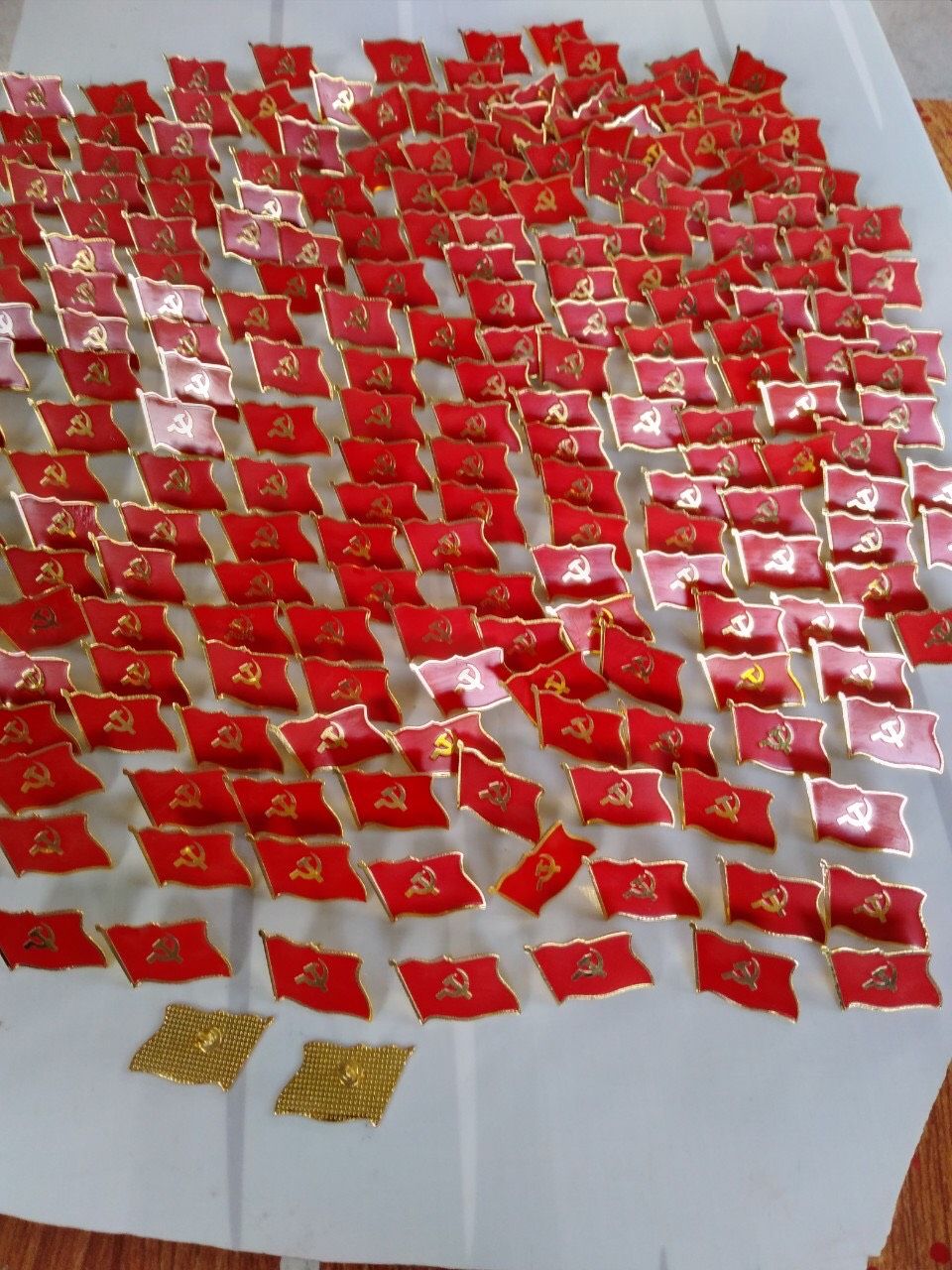 Huy Hiệu Đại Hội Đảng mạ vàng 01