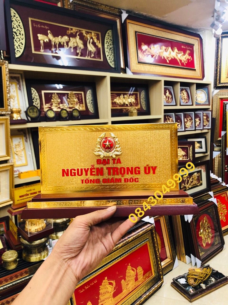 Biển Chức Danh Giám Đốc Mạ Vàng