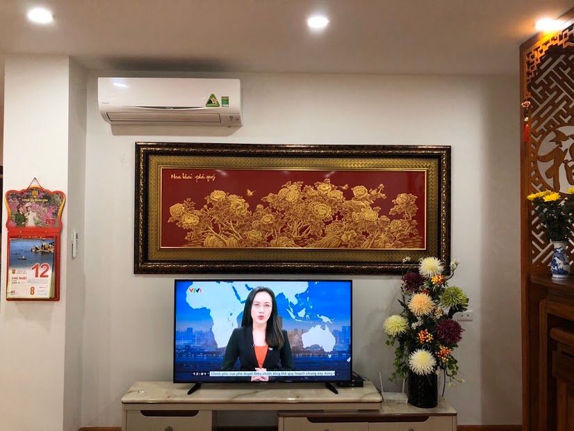 Tranh Hoa khai phú quý 56 x 76