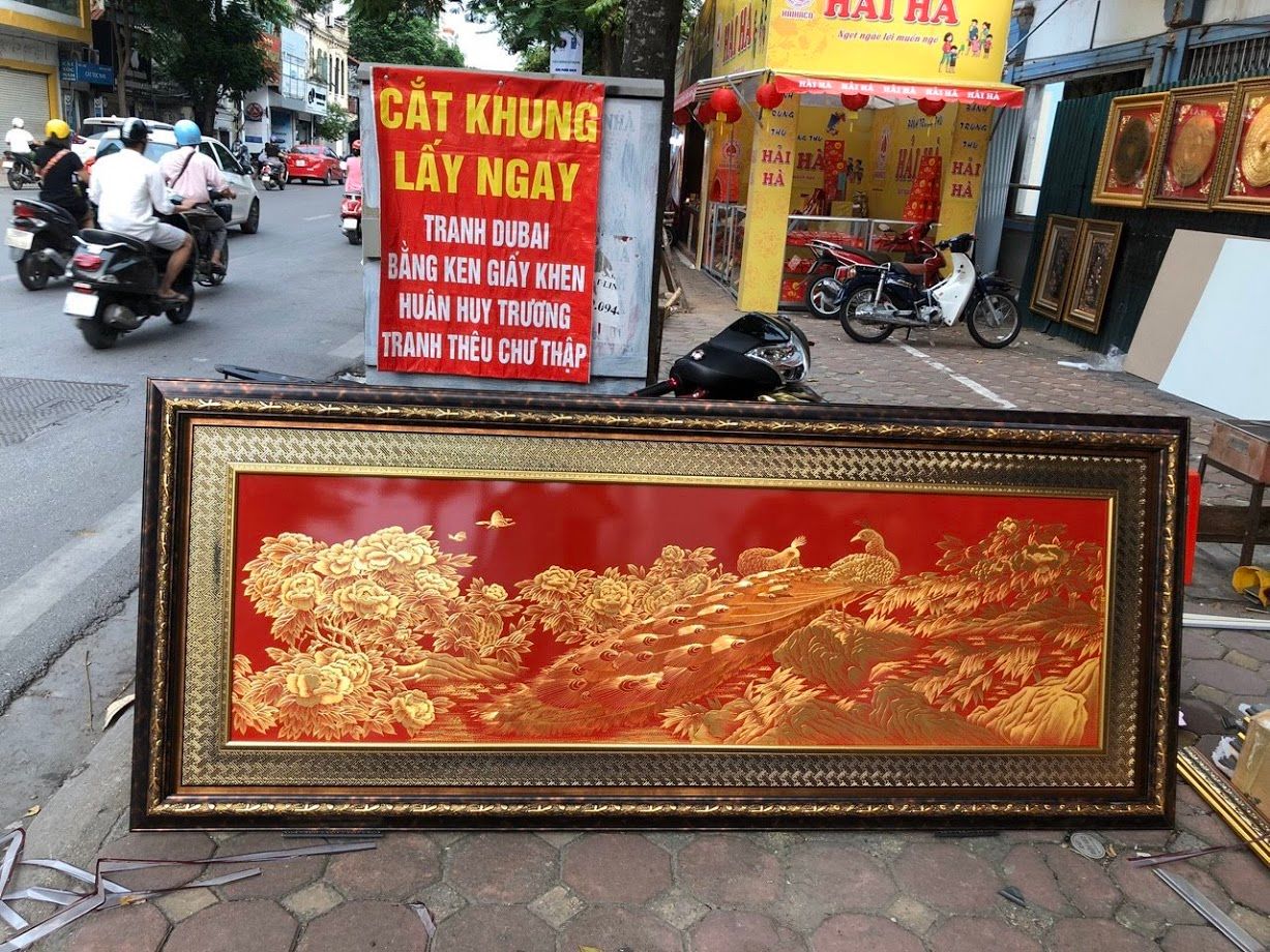 Phú quý mãn đường đồng khắc vàng 9999