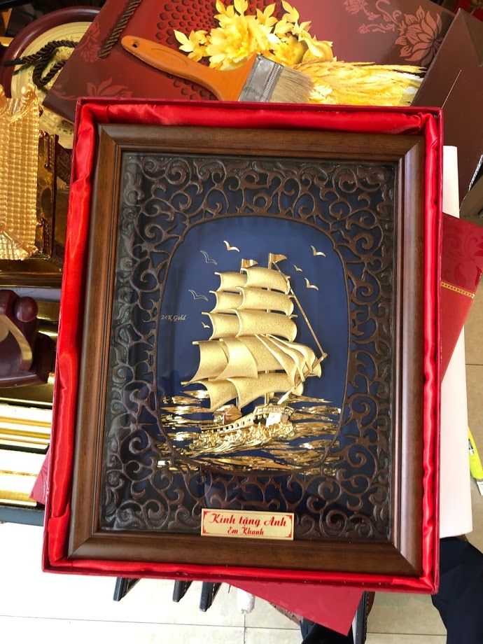Tranh Thuận Buồm Xuôi Gió Mạ Vàng - 2734D