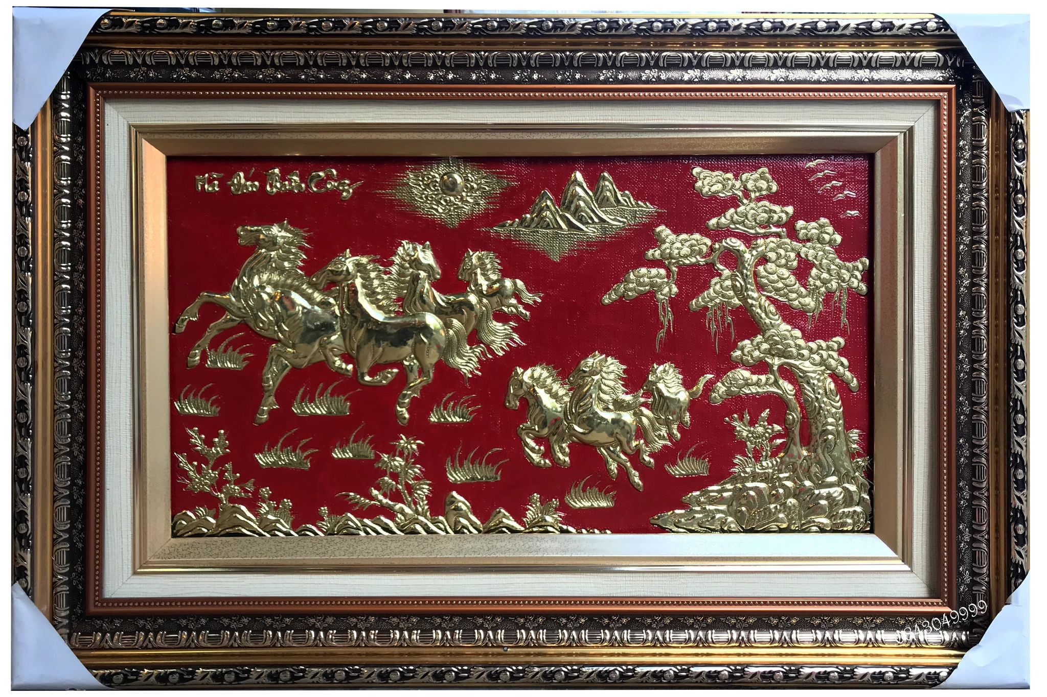 Tranh đồng Mã đáo thành công 80 x 120