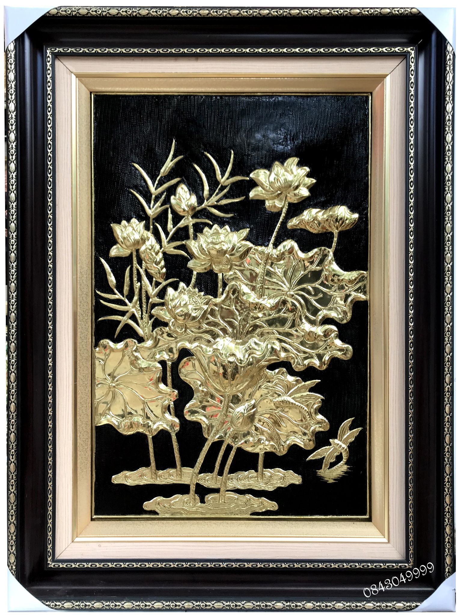 Tranh Đồng Hoa Sen - 80120