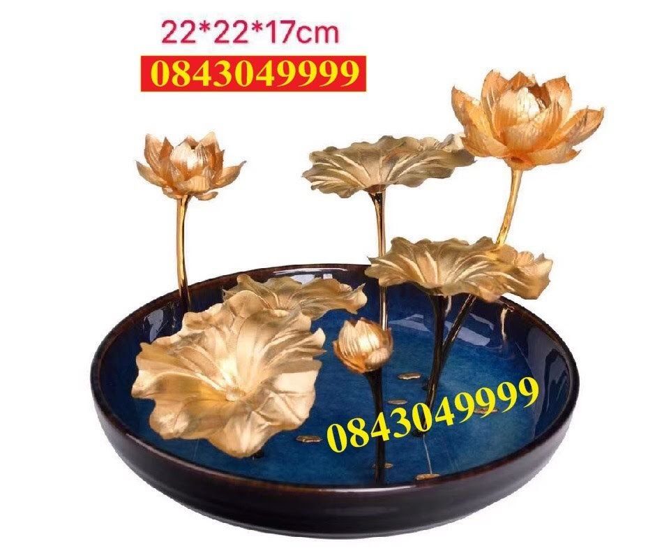 Đầm Sen Đĩa Sứ 15 x 23 x 36