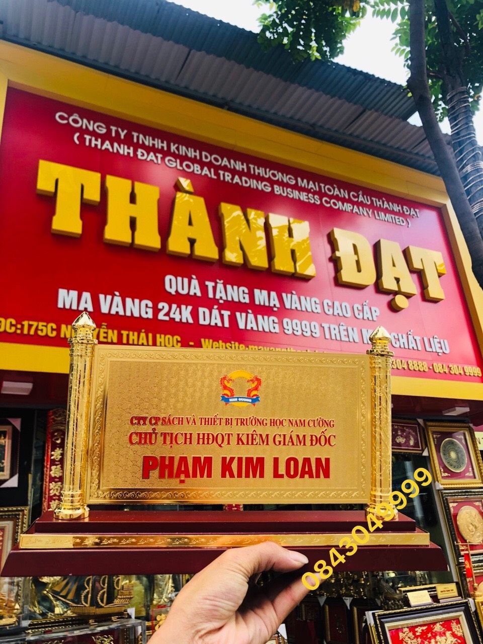 Biển Chức Danh Mạ Vàng