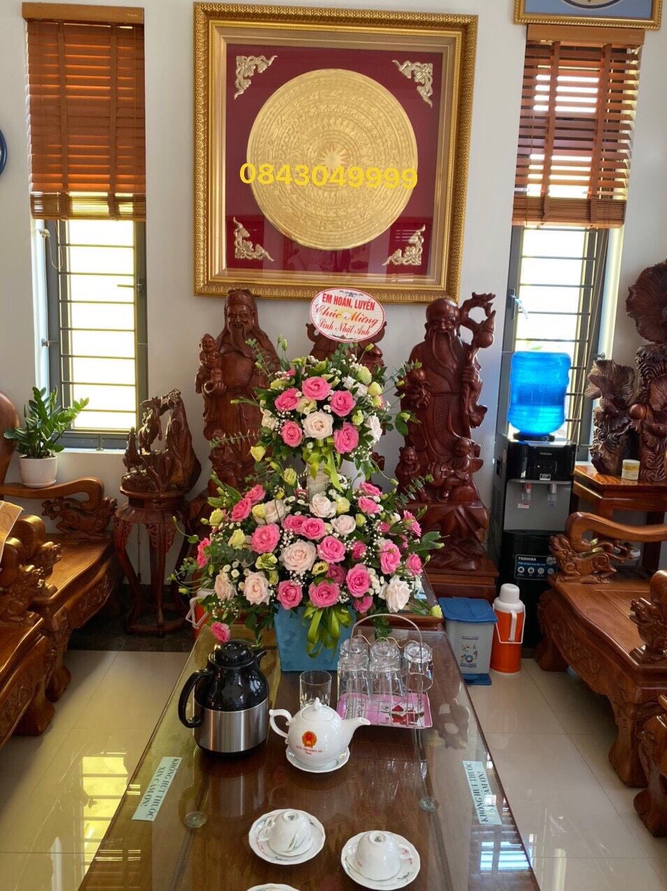 Trống Đồng Mạ Vàng 98x98