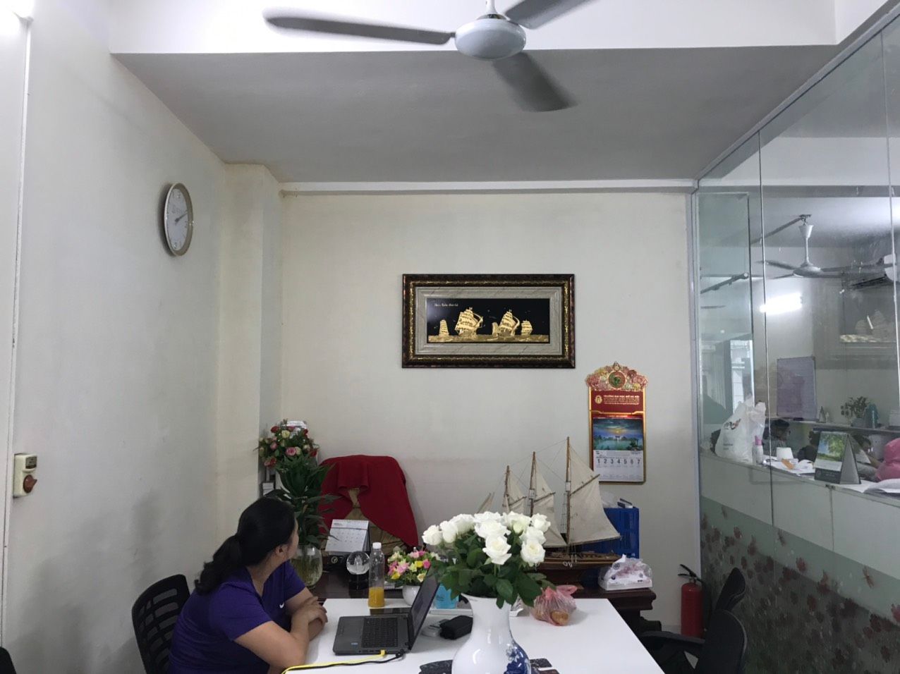 Tranh Thuận Buồm Xuôi Gió khắc Vàng 9999 (01)