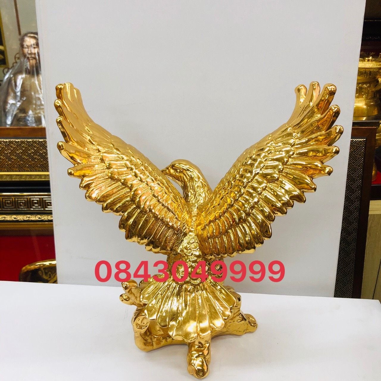 Tượng Đại Bàng Mạ Vàng 24K Cao 35