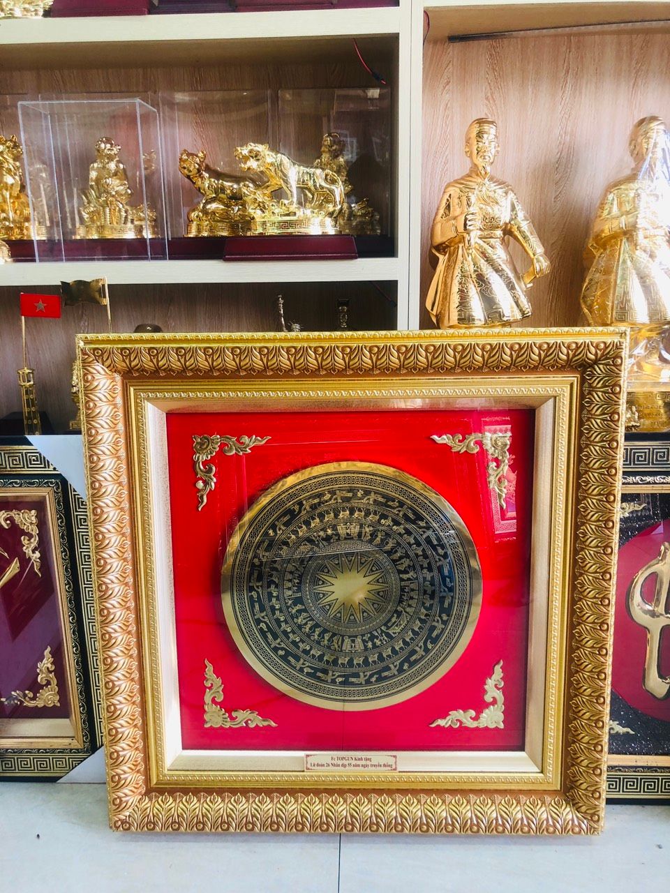 TRANH TRỐNG ĐỒNG BẢN ĐỒ 80 X 80