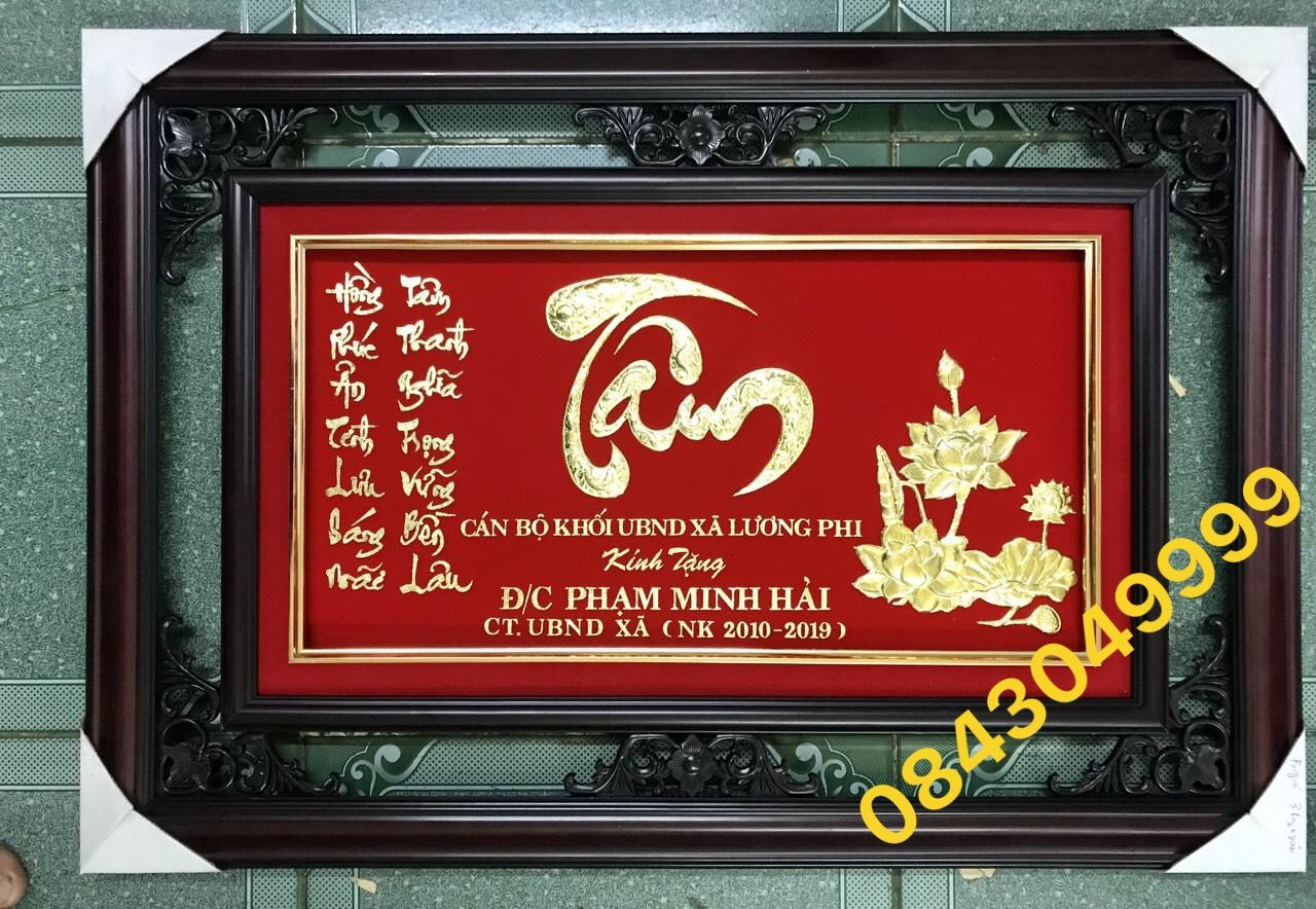  Tranh Tri Ân Bằng Vàng 24K 