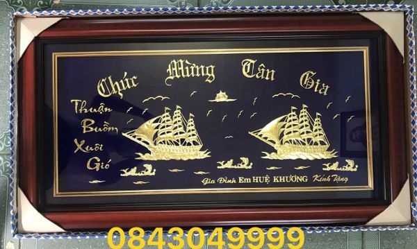  Tranh Thuyền Buồm Bằng Vàng 24K 