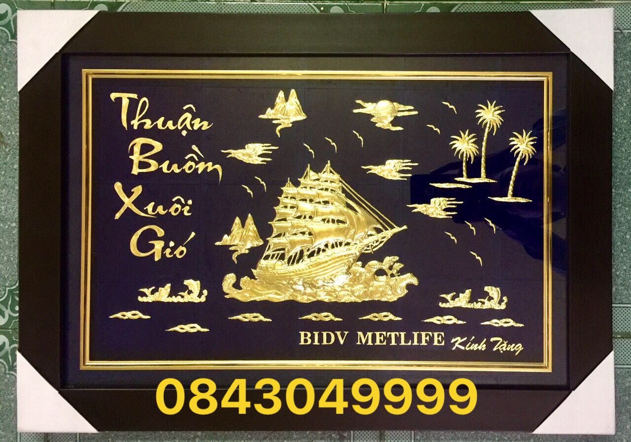 Tranh Thuyền Buồm Bằng Vàng 24K