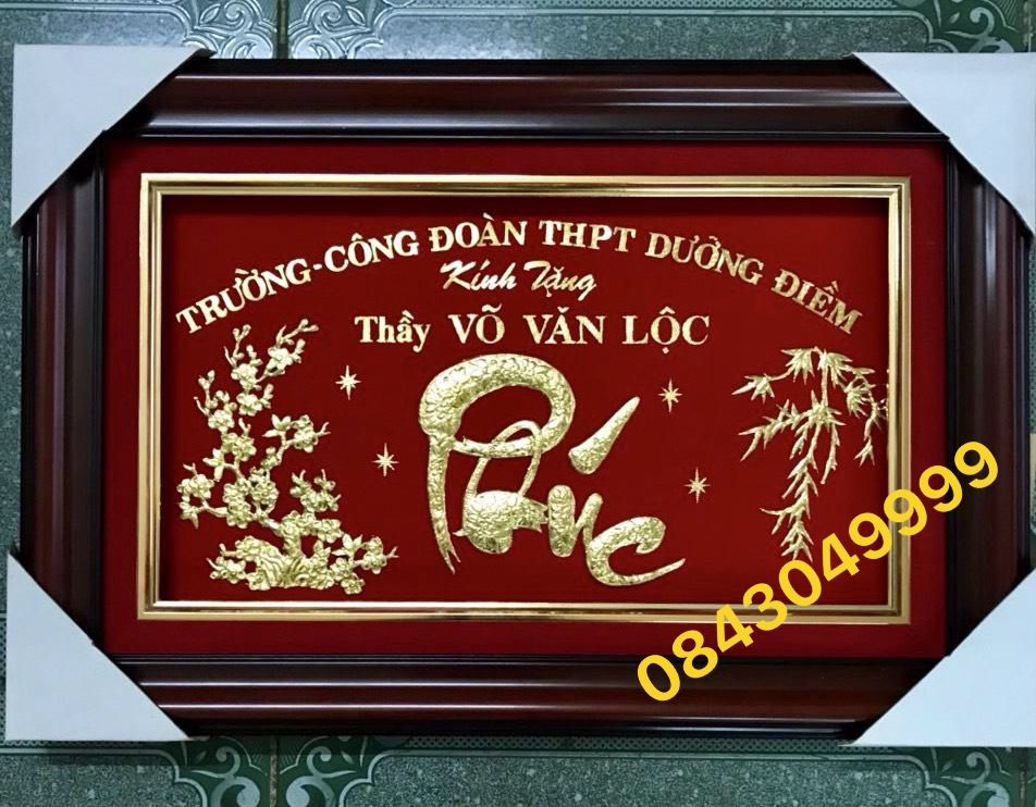  Chữ Tài Lộc Bằng Vàng 24K 