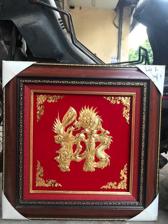 Tranh Chữ Tâm Mạ Vàng 24K - 46