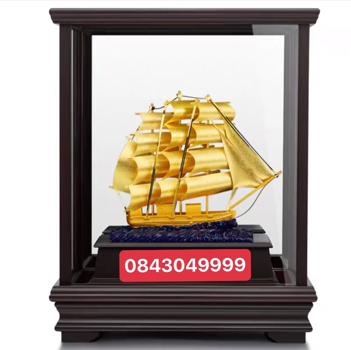  Thuyền Buồm Lá Vàng 24K - 291836 
