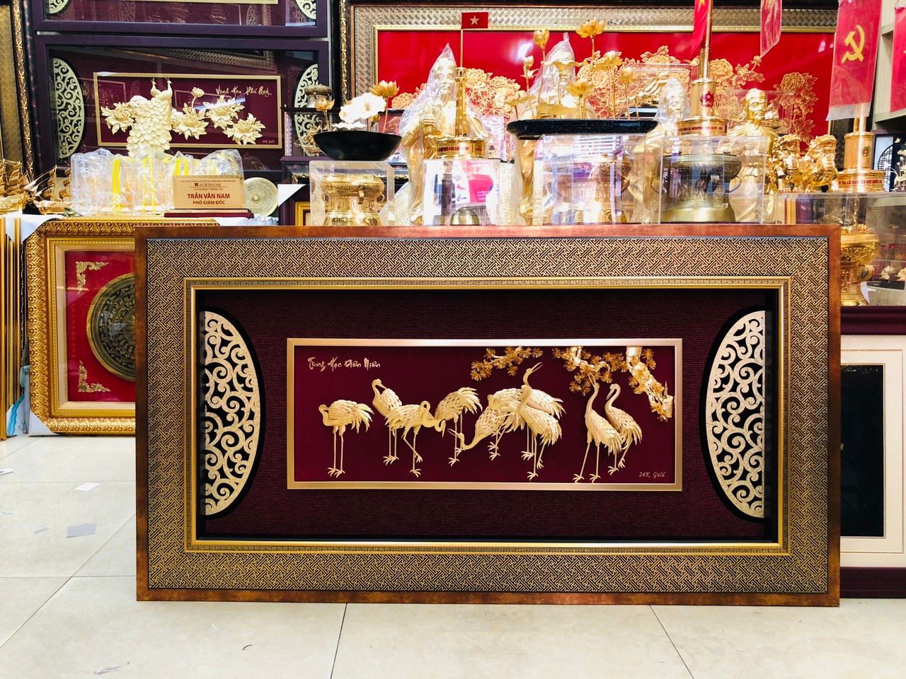 Tranh Mã Đáo Thành Công Mạ Vàng 24K - 76142