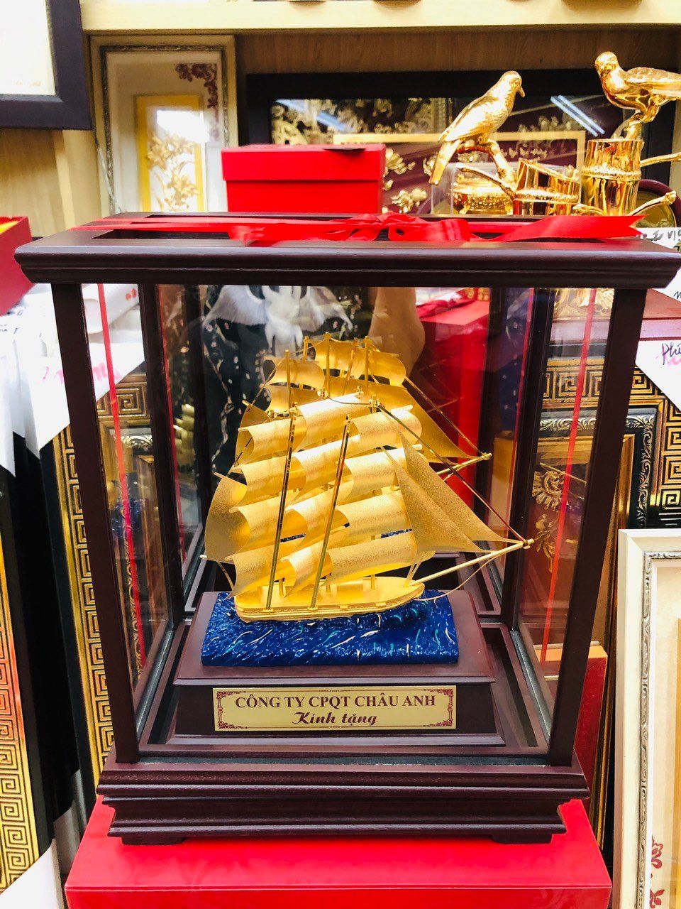 Thuyền Buồm Lá Vàng 24K - 291836