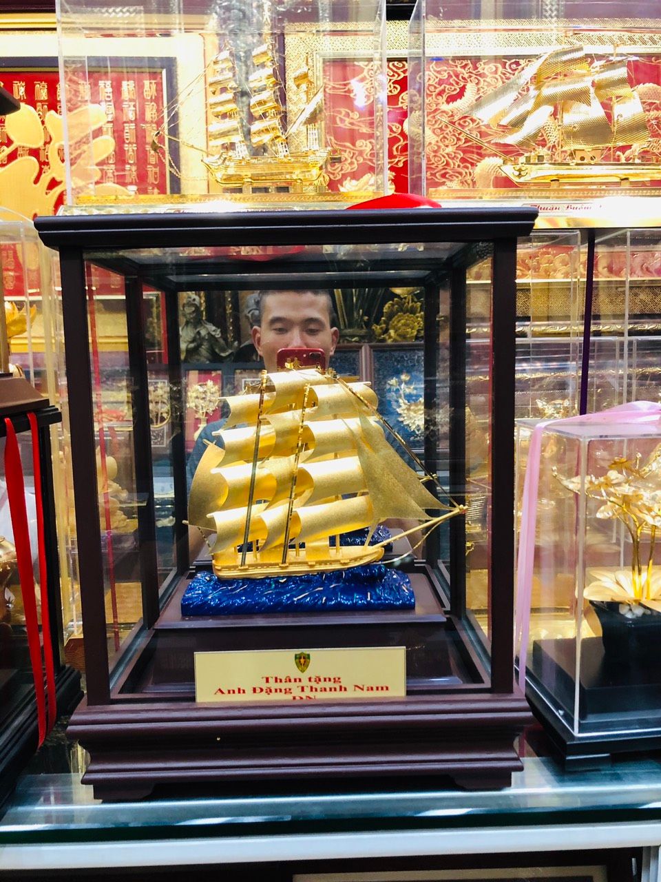 Thuyền Buồm Lá Vàng 24K - 291836