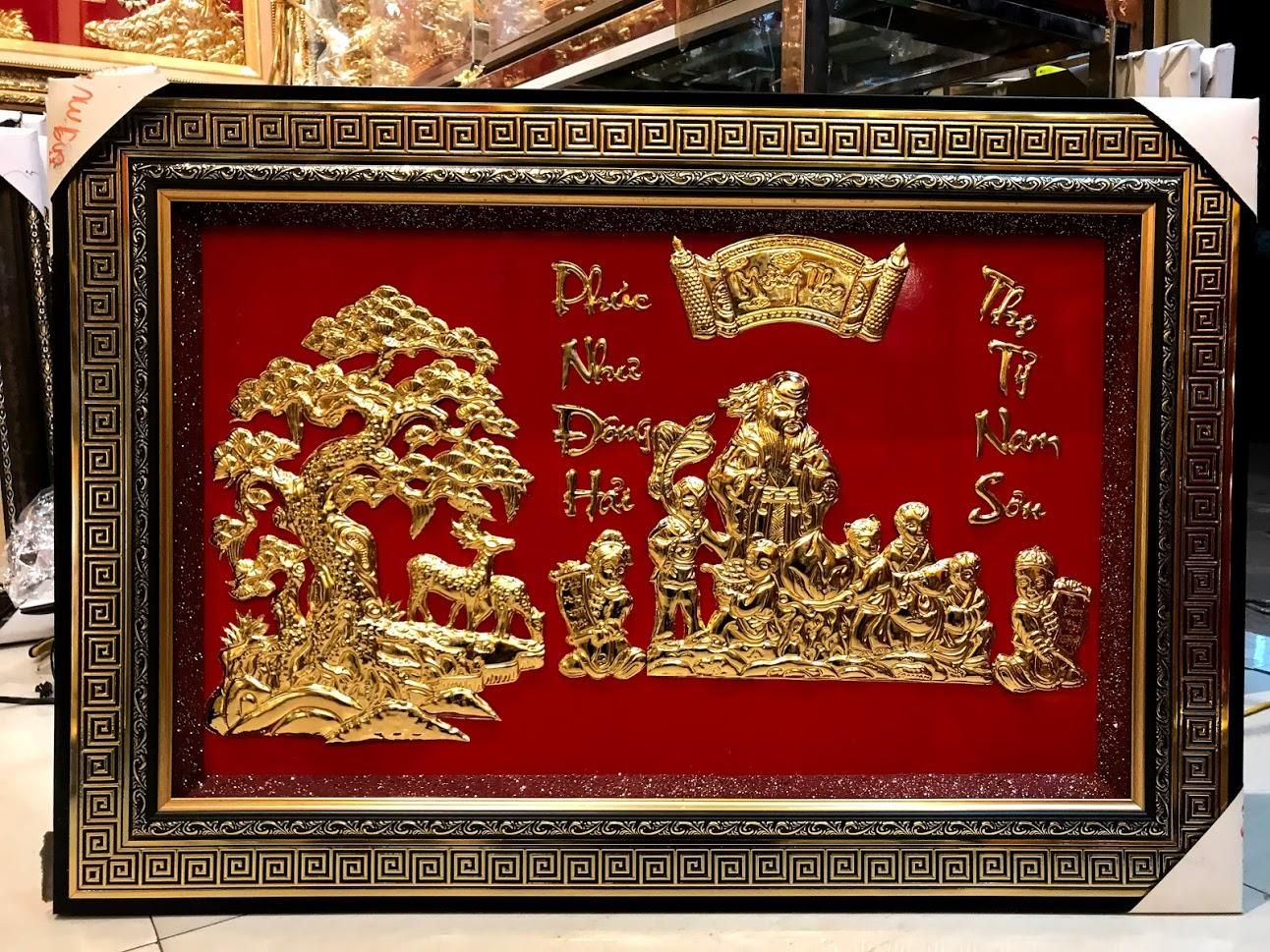 Tranh Mừng Thọ Bà Mạ Vàng - 6898