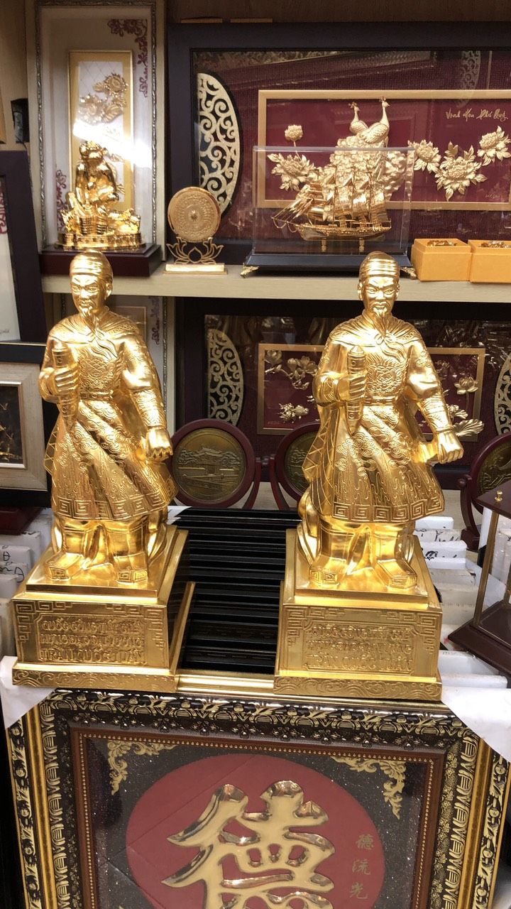 Tượng Trần Hưng Đạo Mạ Vàng 24K Cao 60
