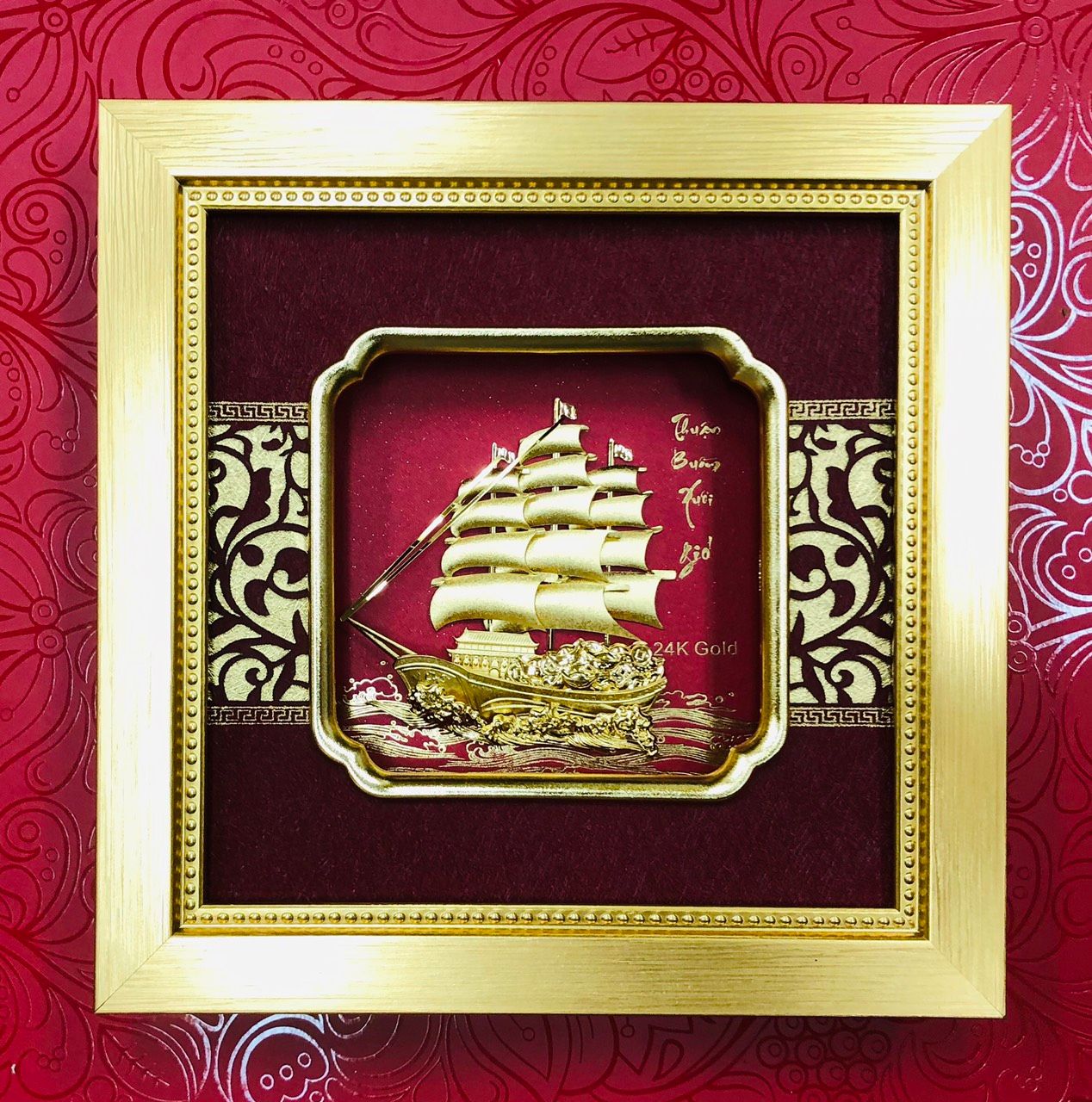 Tranh Thuận Buồm Xuôi Gió Mạ Vàng - 2734D