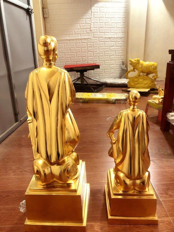 Tượng Trần Hưng Đạo Mạ Vàng 24K Cao 50