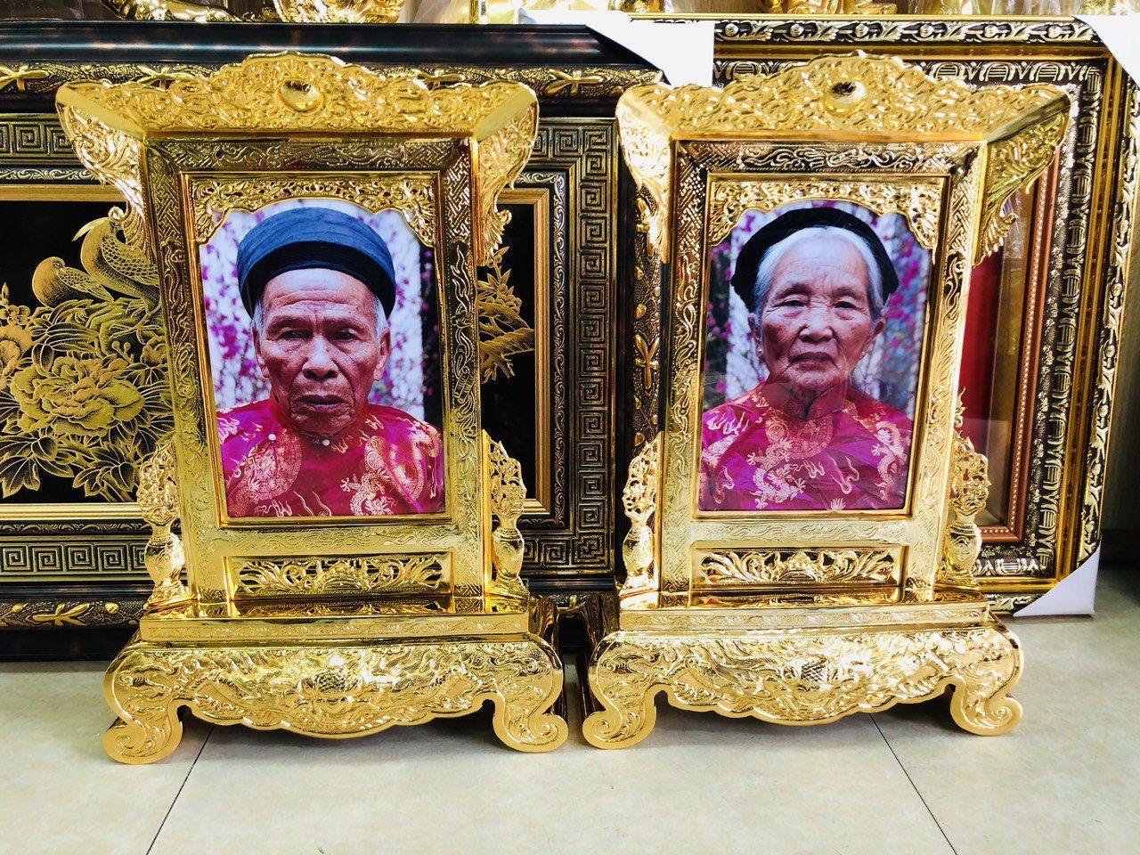 Khung Ảnh Thờ Mạ Vàng 24K