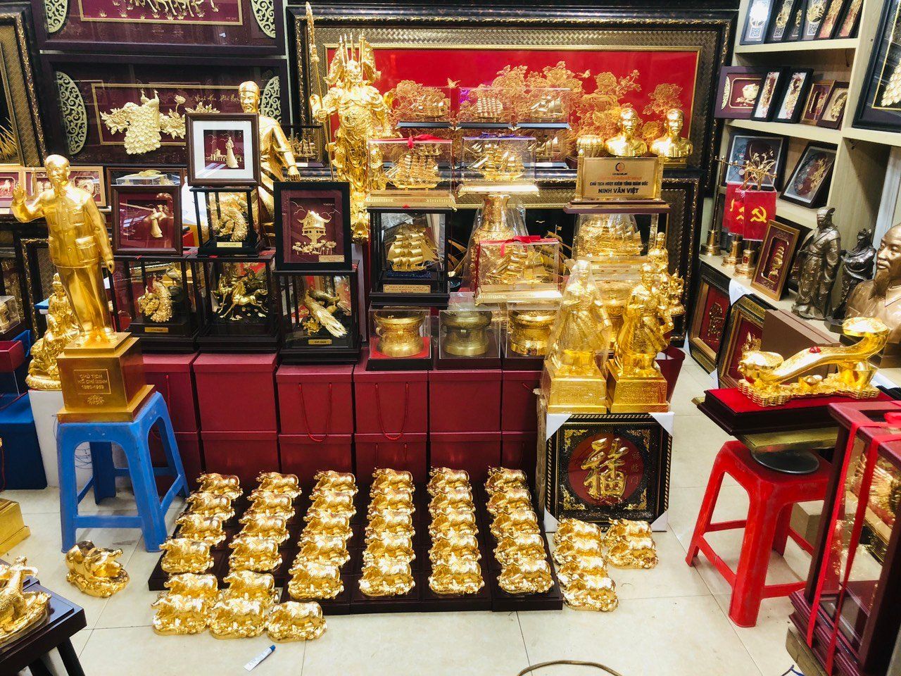 Trâu Mạ Vàng 24K - 28Cm