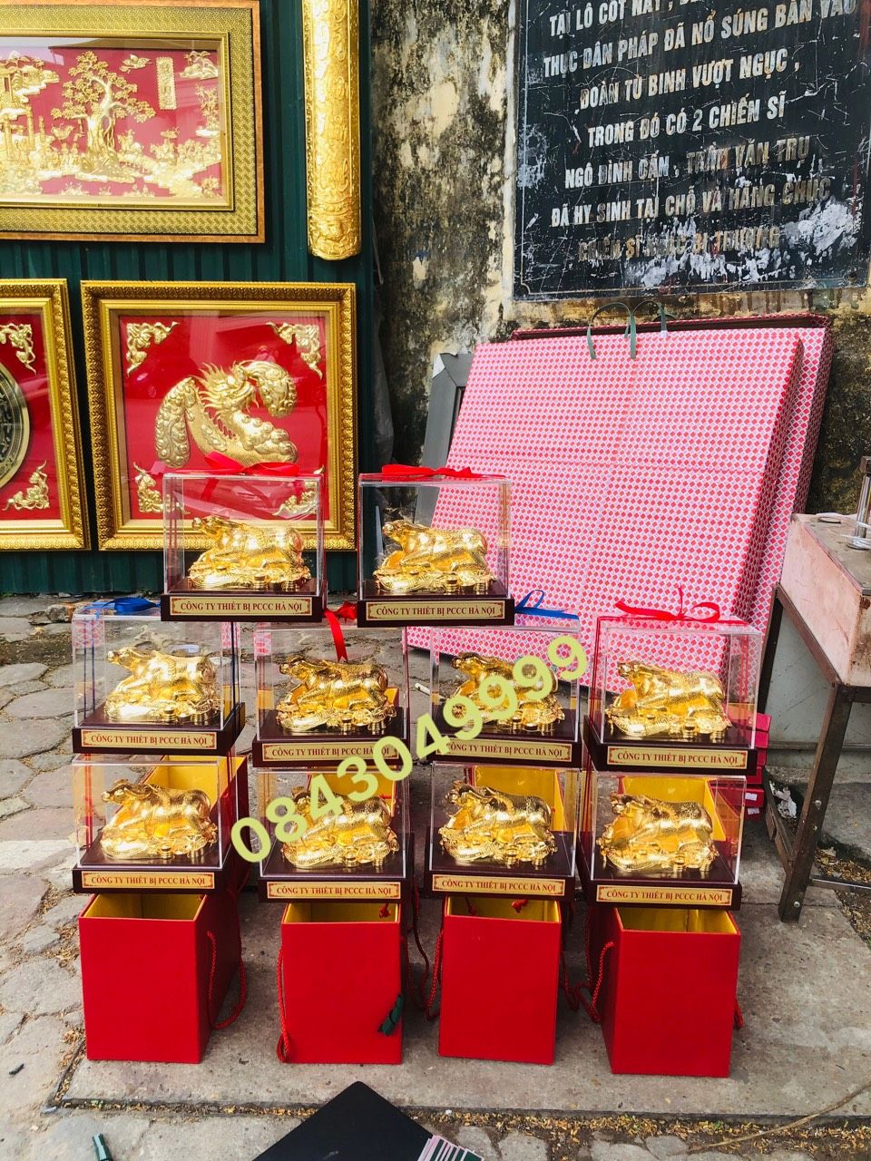 Trâu Mạ Vàng 24K - Trâu Phong Thủy