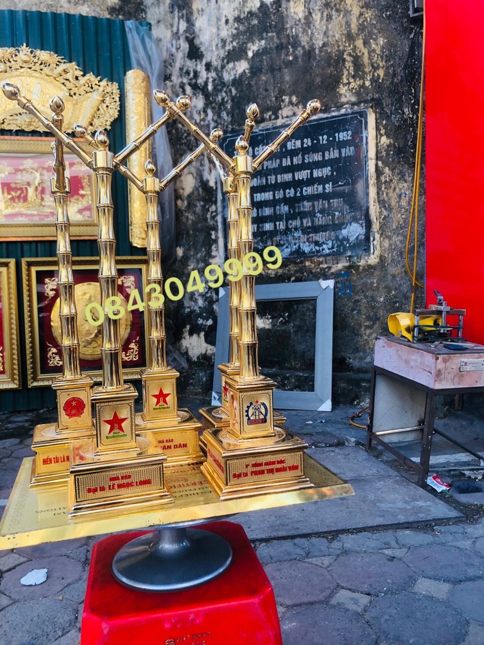 Cột Cờ Mạ Vàng 24K - GAET