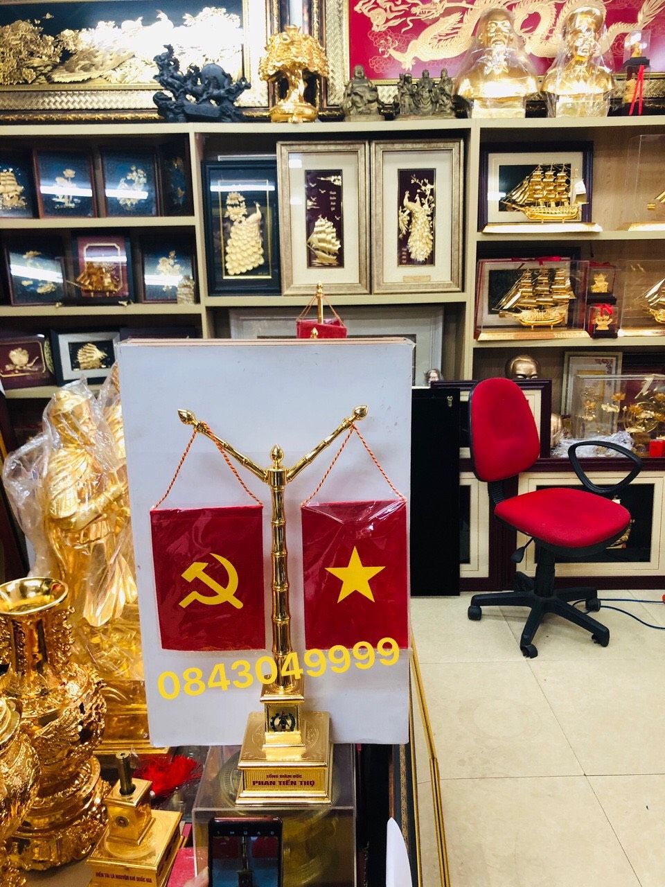 Cột Cờ Mạ Vàng 24K - TGĐ GAET