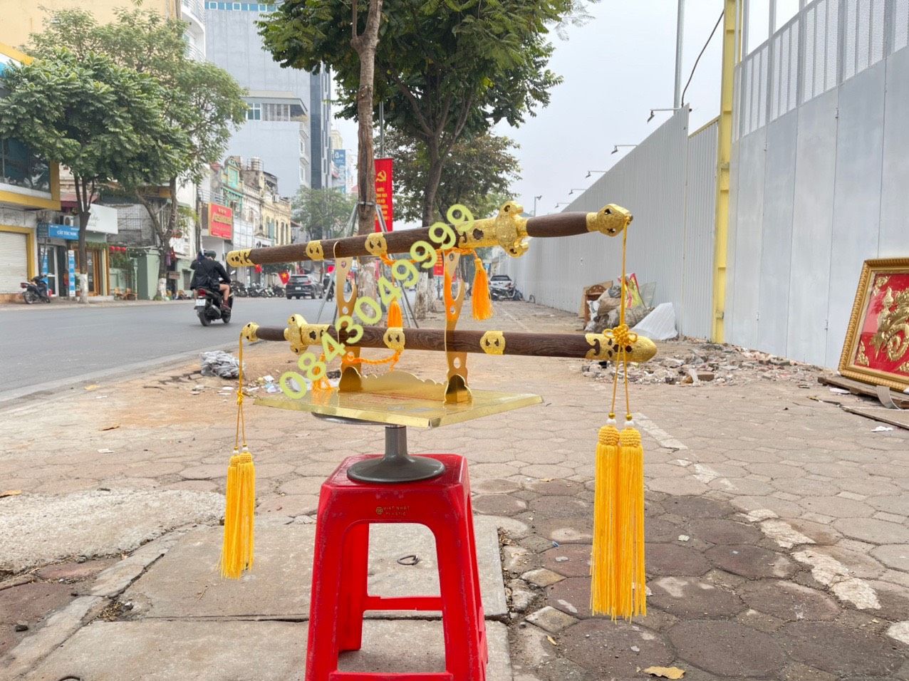 Kiếm Phong Thủy Mạ Vàng 24K