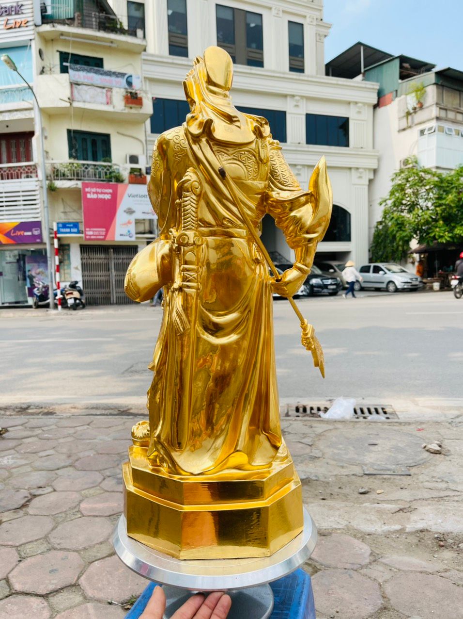 Tượng Quan Công Khảm Tam Khí Cao 70
