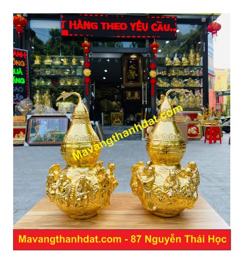 Hồ Lô Bát Tiên Dát Vàng 9999