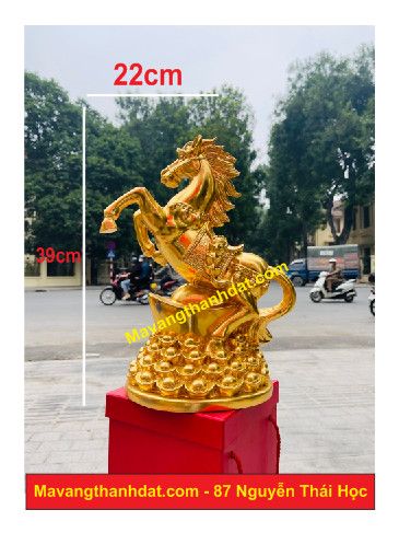 Tượng Ngựa Dát Vàng 9999
