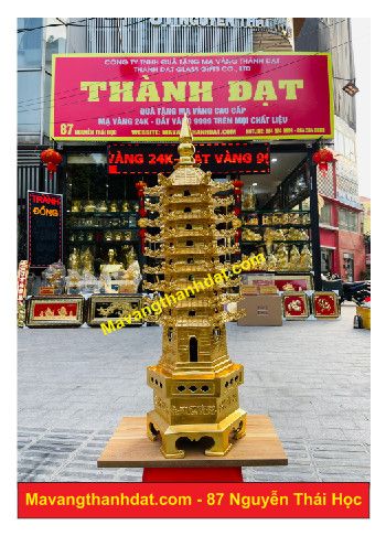 Tháp Văn Xương Dát Vàng 9999