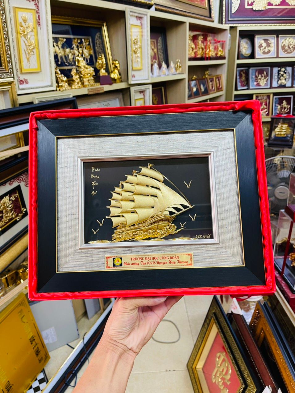Tranh Thuận Buồm Xuôi Gió Mạ Vàng - 3554