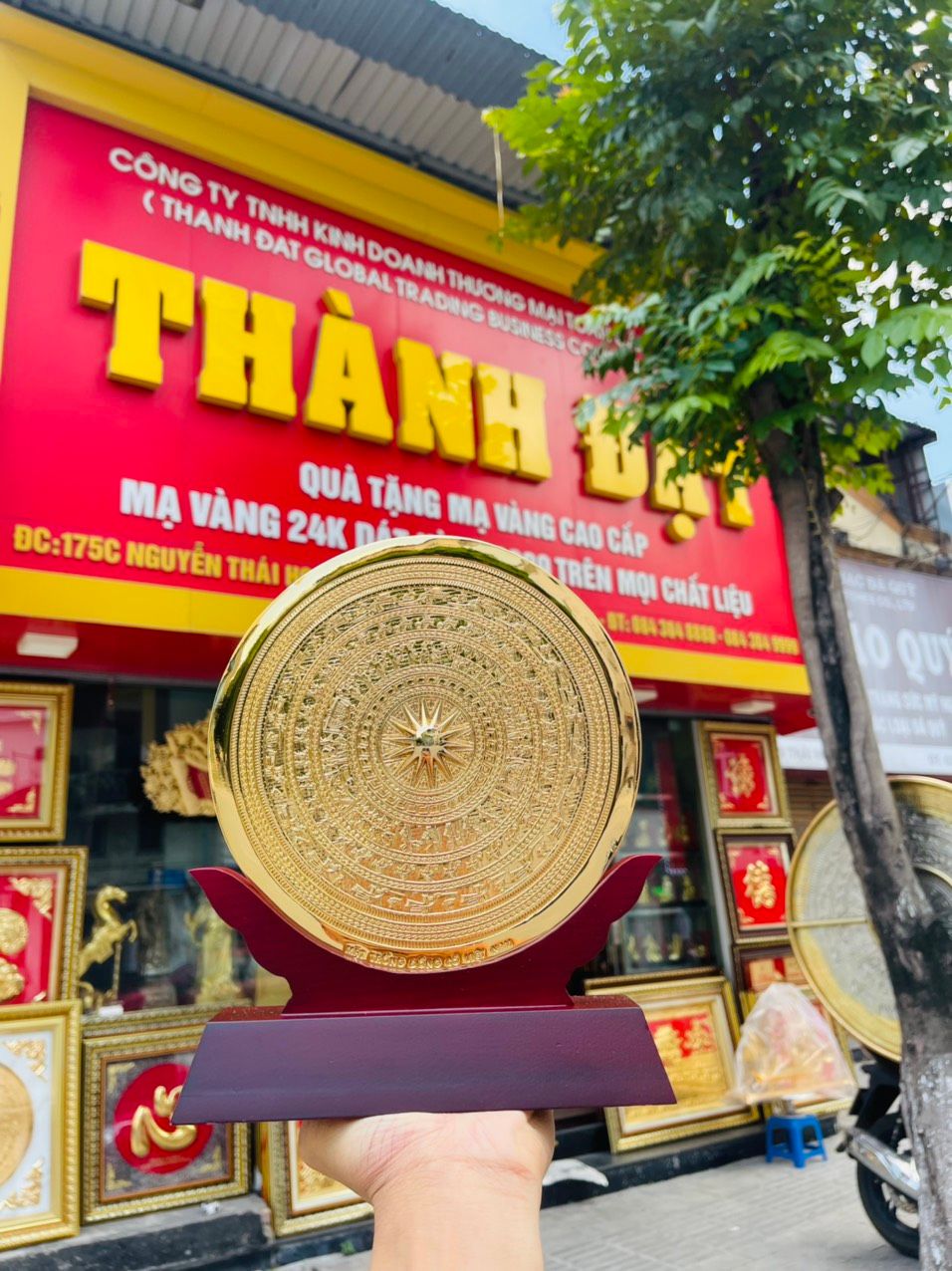 Mặt Trống Đồng 20 Mạ Vàng