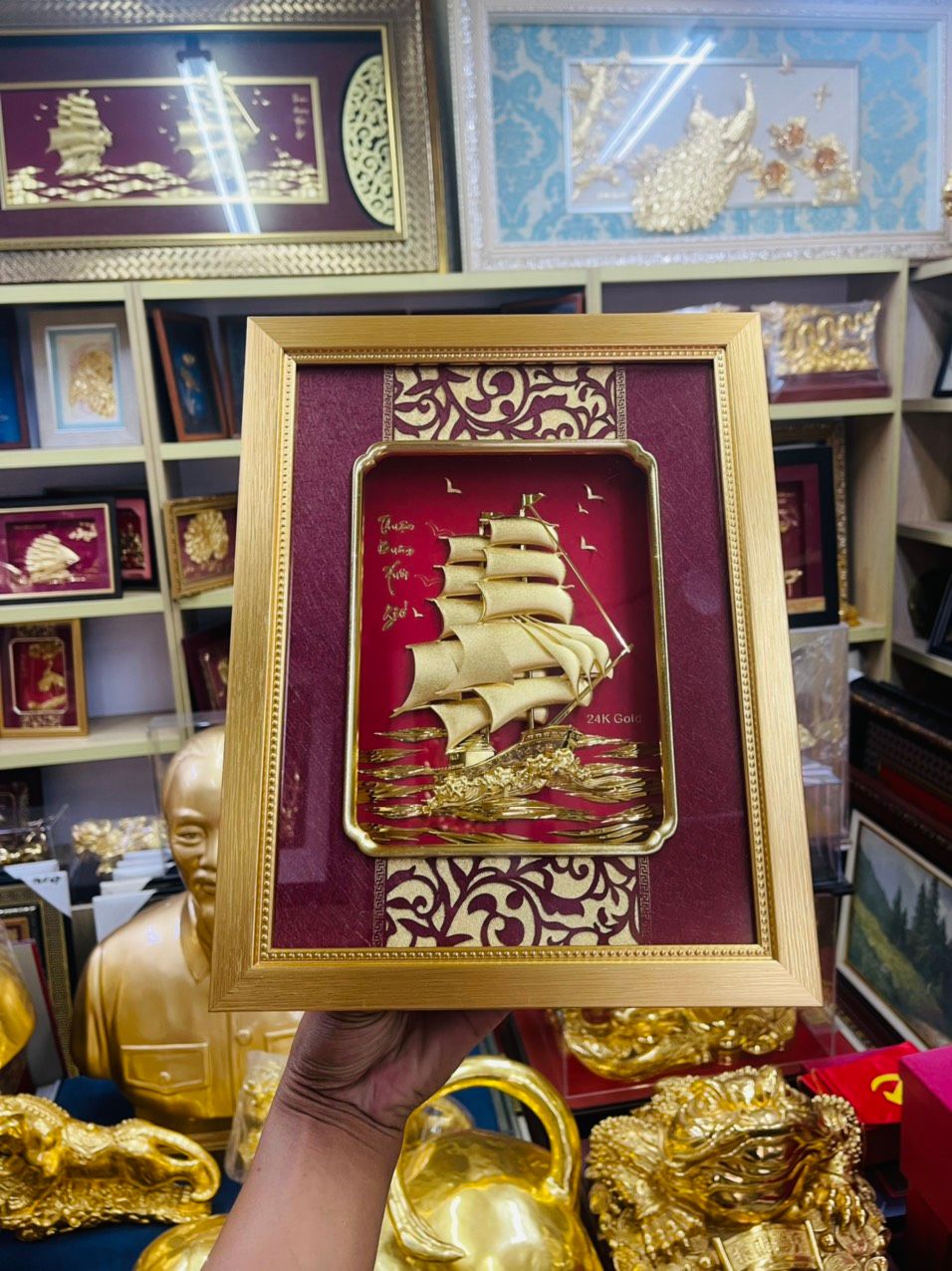 Tranh Thuận Buồm Xuôi Gió Mạ Vàng - 2734