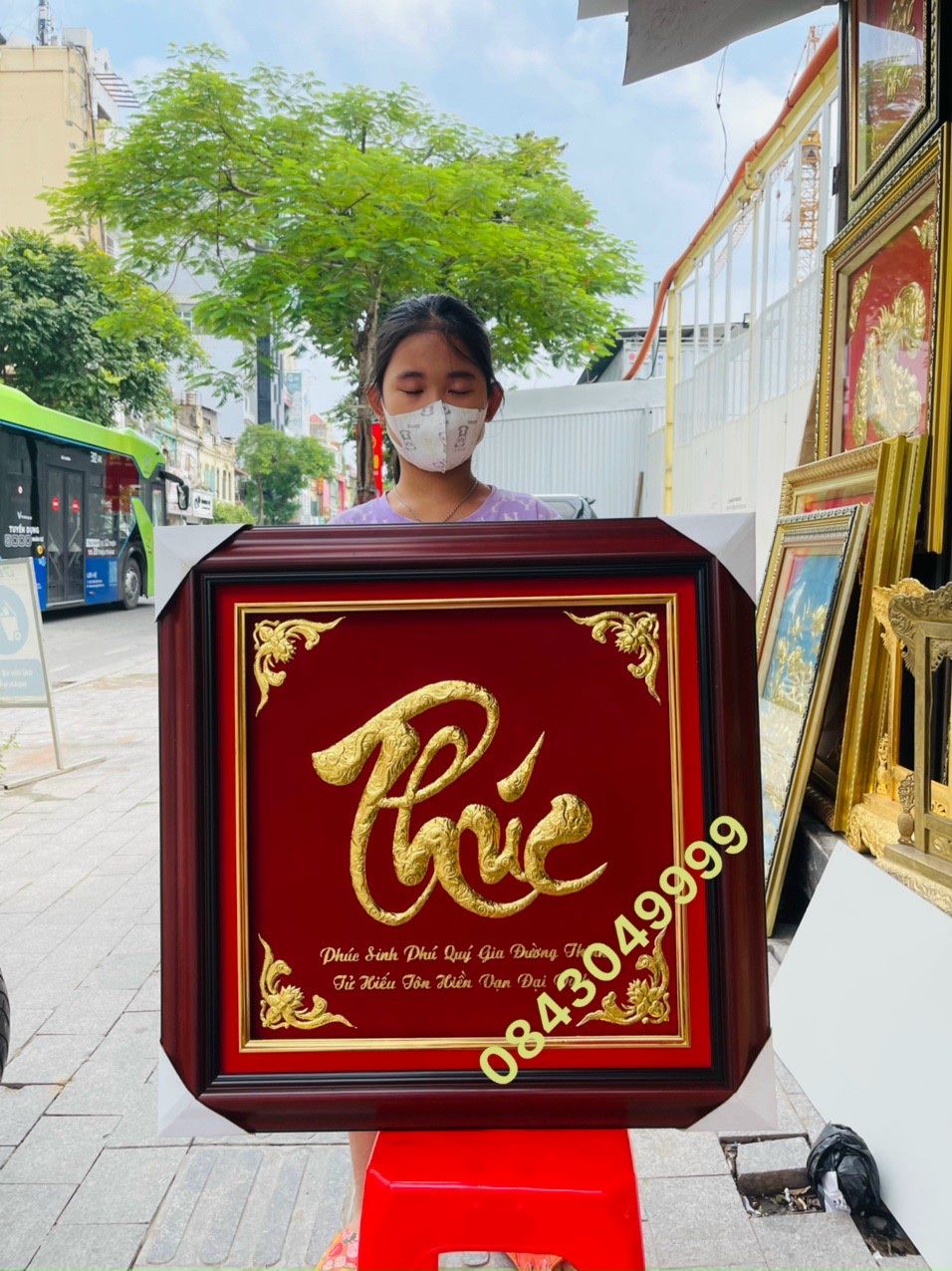 Chữ Phúc Vàng 24K
