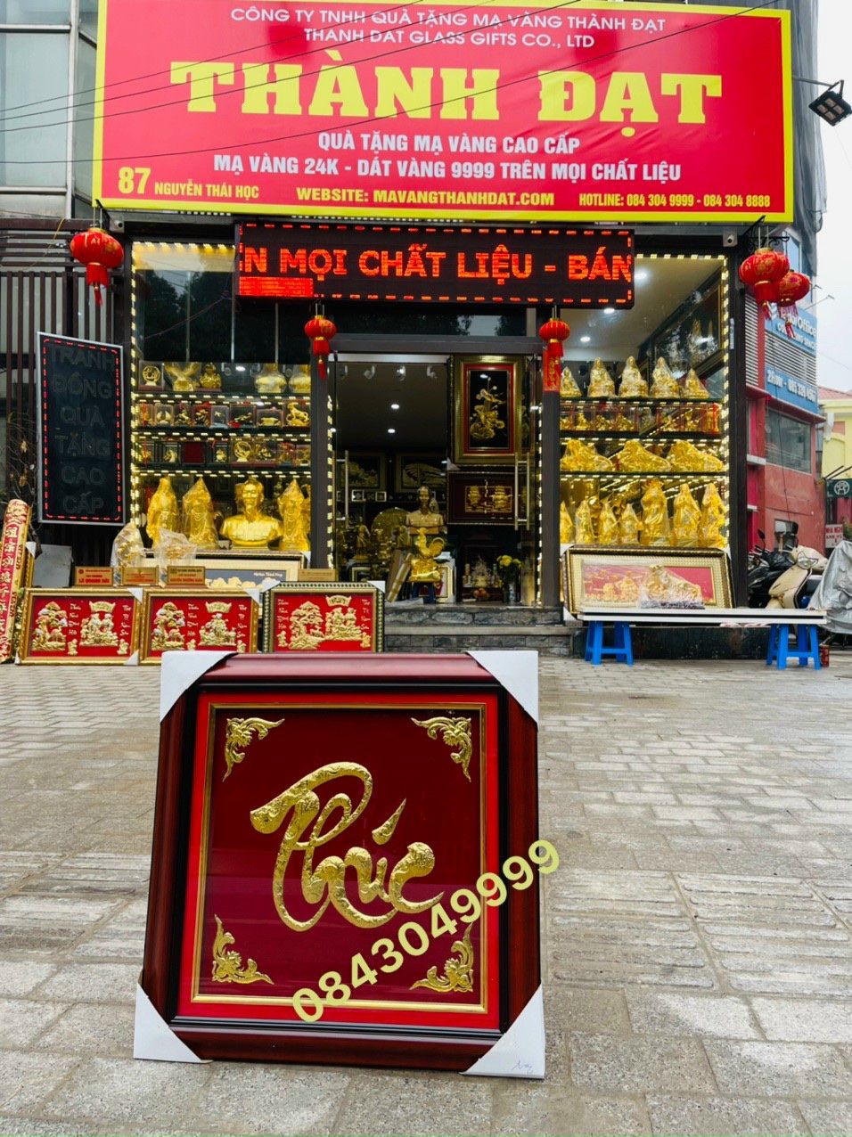 Chữ Phúc Vàng 24K