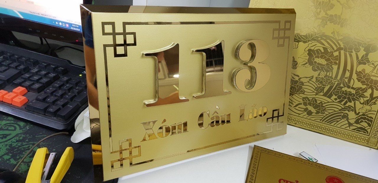 BIỂN SỐ NHÀ THIẾT KẾ THEO YÊU CẦU