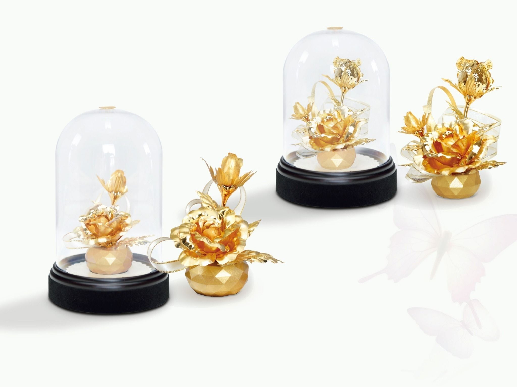 Hoa Hồng Mạ Vàng 24K - Quà Tặng 20/10